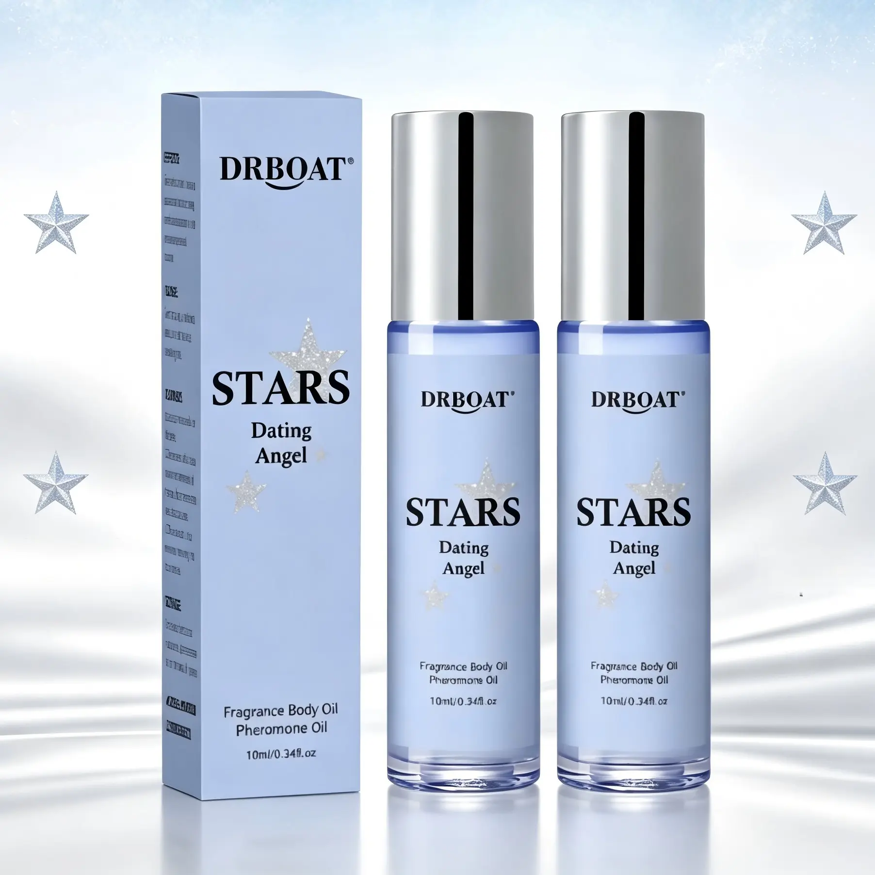 Night Angel Pheromone Oil - 10ml Stars Dating Roll On Subtle Perfume Oil, Portable Eau de Toilette, Loving Fragrance Oil Traveling or Home Bathroom Use.
