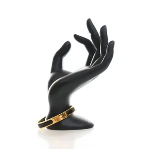 Pre-owned Hermes Noir Mini Clic Kelly Bracelet