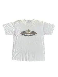 Budweiser Retro Tribe Print T-Shirt, Soft Casual Homewear, Comfortable Street Style, 90s Vintage Beer Brand Unisex Tee, Perfect Gift