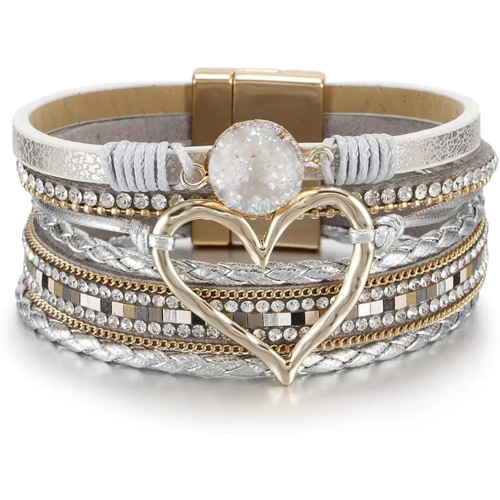 Heart Leather(Silver)