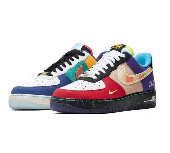 Asymmetric Mismatched Patchwork Skate Sneakers, Multi Color Contrast Low Cut Street Shoes, Comfort Air Cushion Casual Trainers, Unisex Fashion LA Inspired Daily Walking Footwear