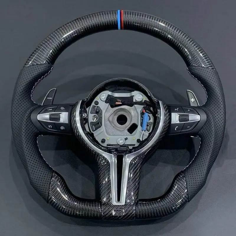 Carbon Fiber Sport Steering Wheel (No Airbag) for BMW F01, F06, F10, F11, F20, F21, F22, F30, F31, F32, F34, F36, F80, F82, F15, F48