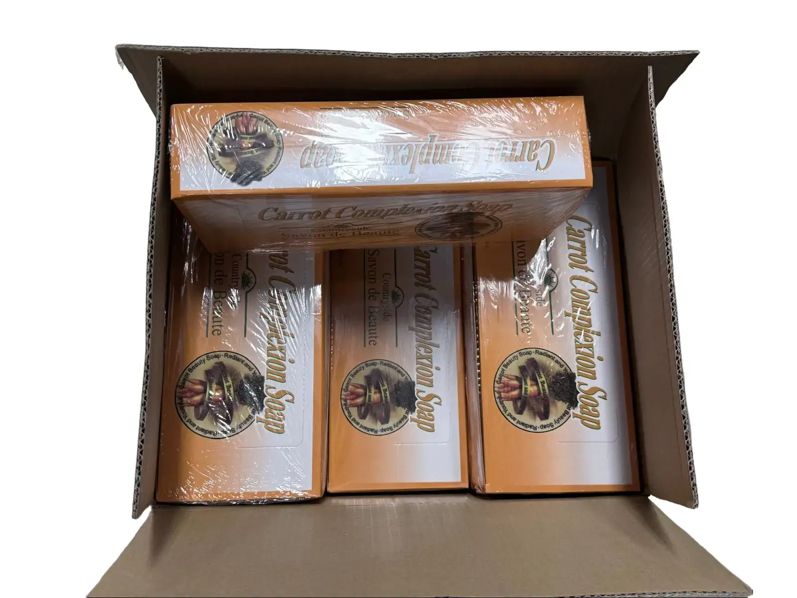 Carrot complexion soap 125g - 72pcs count case