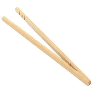 (2 )Pcs Bamboo Toaster Tongs