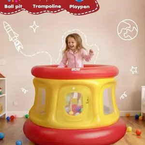 All-in-1 Inflatable Bounce House with 55 Balls for Toddlers 1-3, Playpen