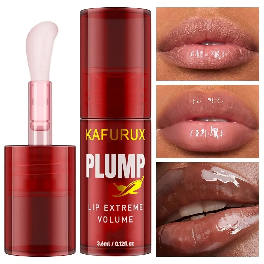 Lip-Plumping Gloss Set, Colored Lip Oil, Clear Lip Gloss and Moisturizing Lip Glaze, Hydrating Moisturizing Lip Plumper with Long-Lasting Glossy Shine, Volumizing Lip Gloss, Perfect for Makeup Lovers