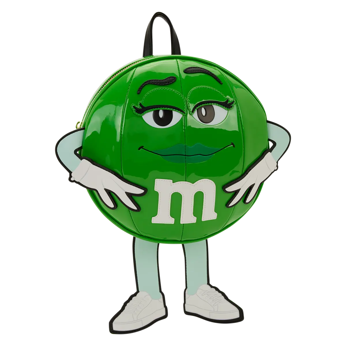 Character Mini Backpack for Women, Green Candy Figural Faux Leather, Chocolate Scented with Extending Legs & Adjustable Straps, Adjustable Shoulder Straps, Legs Extend, Sturdy Top Handle, Cartoon, Extends Legs
