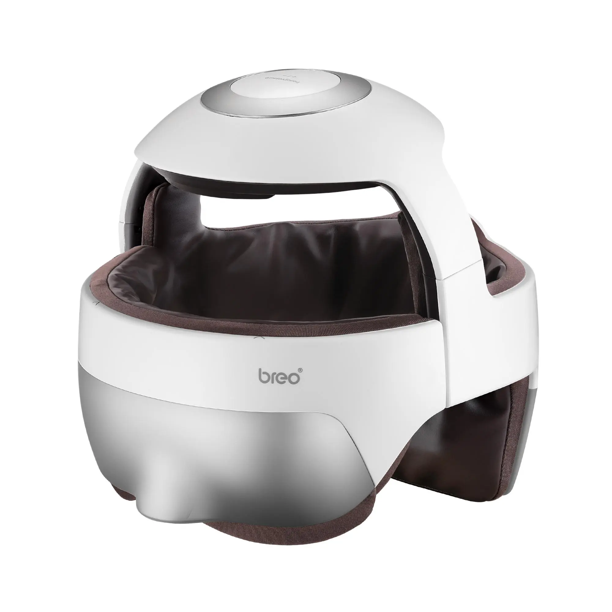 Breo iDream5s Luxury Cordless Adjustable Electric Head Massager - Eye & Neck Massage Helmet with Heat, Kneading, Pressure, APP Control for Teens’ Daily Relaxation, Somatic Therapy Comfort Device, Storage, Rechargeable Scalp Massagers