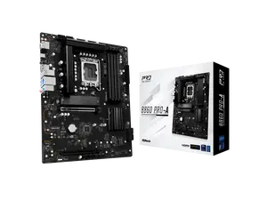 ASRock B860 Pro-A LGA 1851 Intel B860 SATA 6Gb/s DDR5 Intel Core Ultra ATX Motherboard ASRock B860 Pro-A LGA 1851 Intel B860 SATA 6Gb/s DDR5 Intel Core Ultra ATX Motherboard