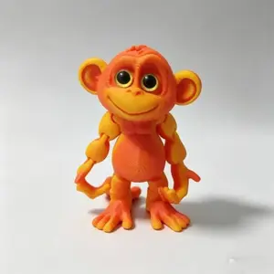 3D Printed Large Eye Monkey Statue, Colorful Desktop Decor, Party Gift, Animal Sculpture, Unique Home Decoration, Fun Collectible