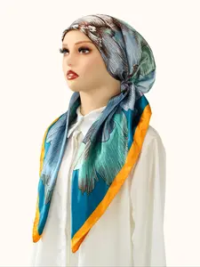 Elegant Satin Hijab Scarf, Soft Breathable Fabric, Easy Sweat Absorption, Perfect for Daily Wear, Elastic Fit Design, Turban Hijab, Head Scarf, Modesty, Wrap