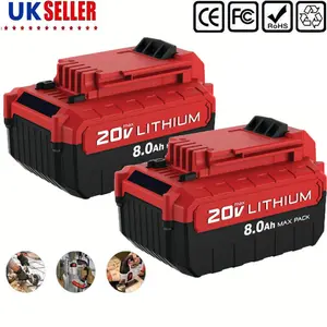 New Pack 8.0Ah for PORTER CABLE 20 Volt Lithium-Ion Battery 20V Max countC680L countC68