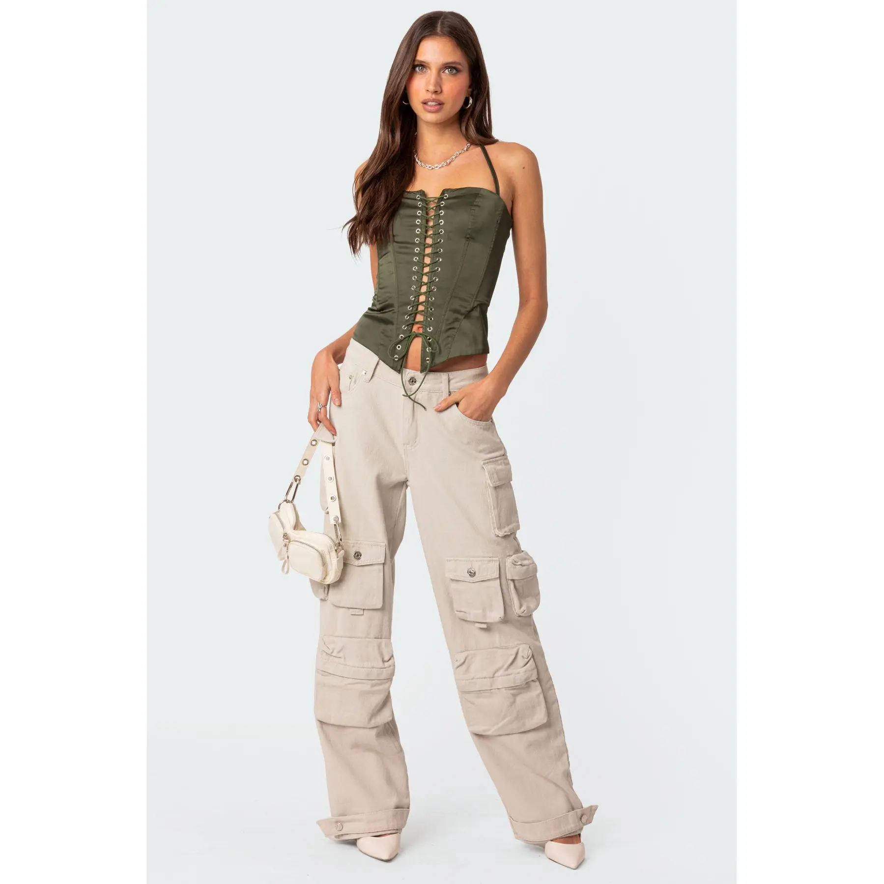 Boyfriend Low Rise Baggy Cargo Jeans