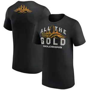 Men's Goldberg All The Gold 2-Sided T-Shirt, WWE Legend Graphic Tee, Wrestling Fan Shirt, 90s Clothes, Casual Streetwear, Daily Wear Top