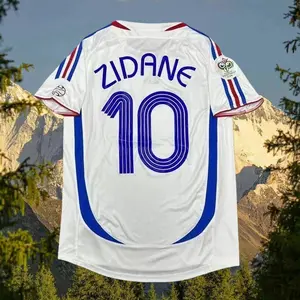 2006 World Cup France Zidane No.10 Home ShortSleeve Soccer Jersey