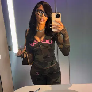 2025 Autumn New Versatile Letter Print Hooded Long Sleeve Cardigan Top and Long Pants Set Can be used with raincoat