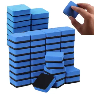 A Set of 80/40 Pcs Magnetic Whiteboard Dry Erasers,Blue Chalkboard Cleaner Wiper for Youngers and Classroom Teacher Supplies Home and Office,Halloween Christmas Party Gifts,DIY Hand Tools Kits