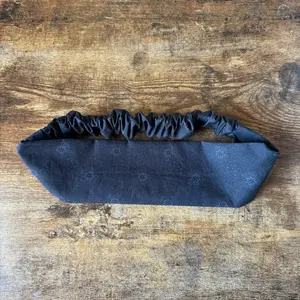 Black Floral Fabric Headband