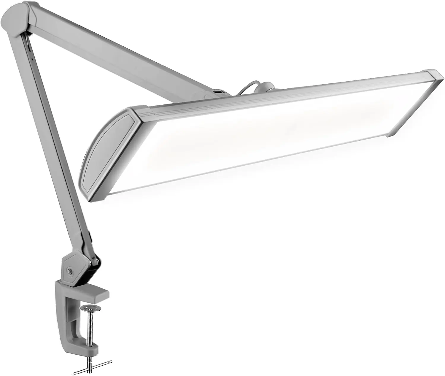 Neatfi Ultra 3,500 Lumens LED Desk Lamp – 45W, 26” Wide Metal Shade, 270 SMD LEDs, Shadow-Free | Adjustable Brightness | Non-Flickering Task Light for Nail, Craft & Office