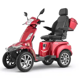 fathersdaygift VEVOR Heavy Duty 4-Wheel Mobility Scooters for Seniors Adults, 500lbs Capacity, 21.5 Miles 3-Speed Long Range, 1000W All Terrain Electric Recreational Scooter Wheelchair, 20 Max Climbing Capacity