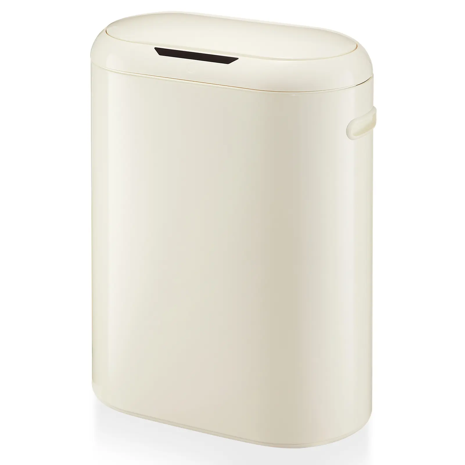 13 Gallon Automatic Trash Can with Motion Sensor, Touchless Slim Garbage Bin with Soft-Close Lid, 50L Kitchen Trash Can for Bathroom Living Room Office, Easy Clean Fingerprint-Resistant Waste Basket with Bag Ring