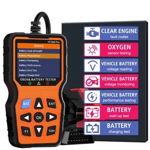 HC368 Pro Car Code Reader OBD2 Scanner Battery Tester Vehicle Diagnostic Tool Check Engine Fault Code Clear Universal Tool
