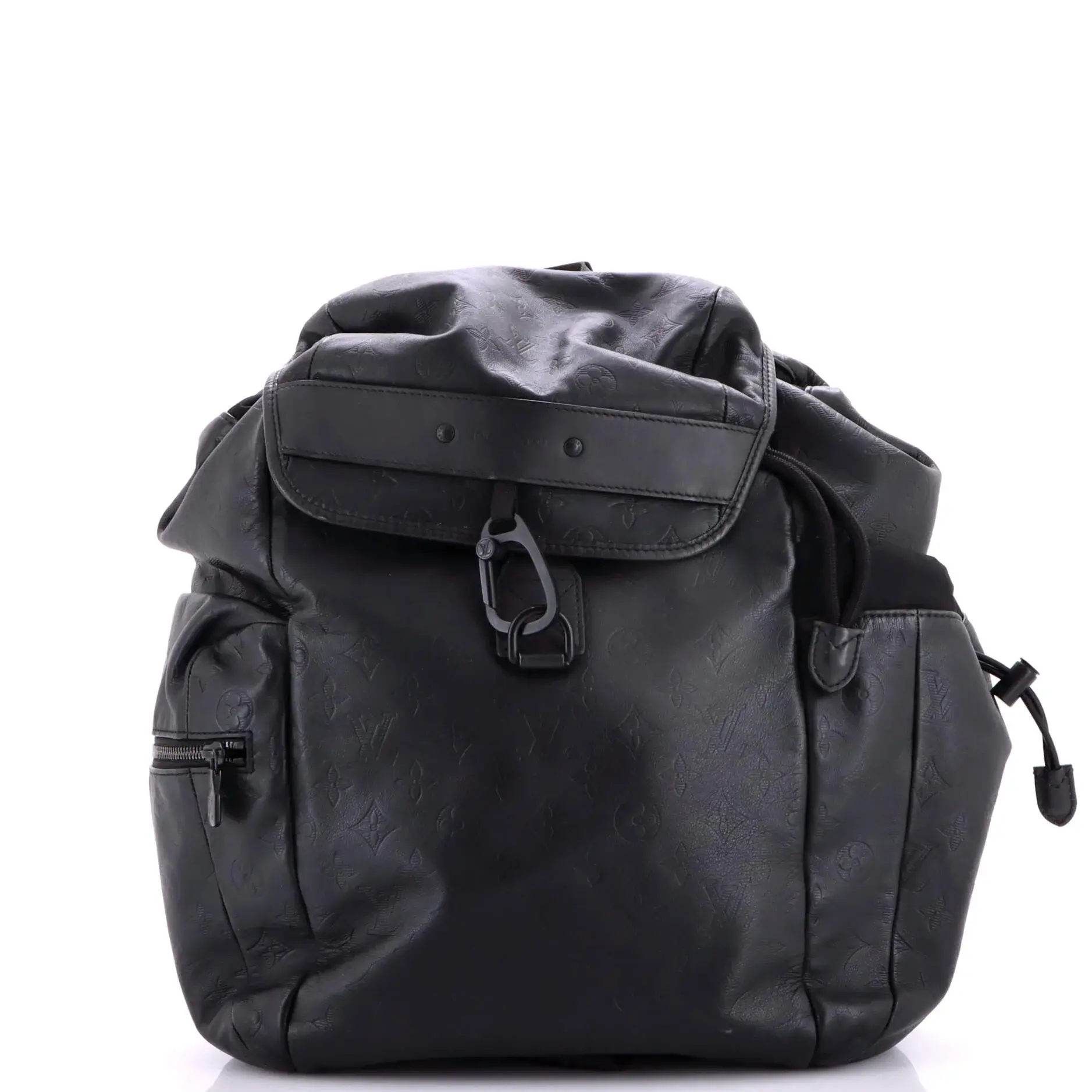 Pre-owned Louis Vuitton Leather Backpacks Discovery Backpack Monogram Shadow by Rebag
