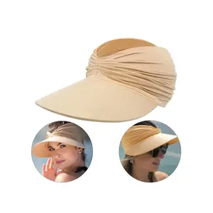 Women's Sun Protection Wide Brim Hat, Casual Outdoor Beach Sun Hat for Women & Girls, Fashion Accessories for Traveling & Beach Party