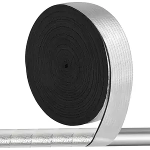 2IN x 33FT Outdoor Pipe Insulation Wrap, Pipe Insulation  Tape, Self-Adhesive Insulating  Tape for Winter Freeze Protection for Cold and Hot Water Pipes, Reduce Heat Loss