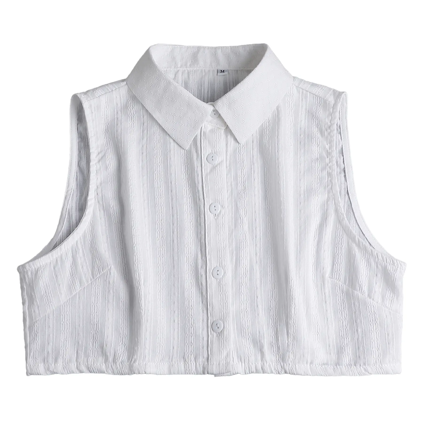 white pointed collar-1pc
