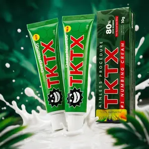 2 Pcs Tattoo Numbing Cream 80% Maximum Strength Fast Numbness Lidocaine Topical Anesthetic for Tattoos, Permanent Makeup | NumbingCream | TattooPainRelief | PiercingCream