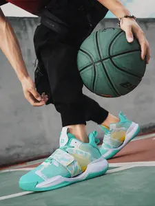 Men's Sporty Casual Basketball Shoes, Comfortable Thick Sole Sneakers, Fashionable All-Season Rubber Shoes, New Style Low Top Footwear
