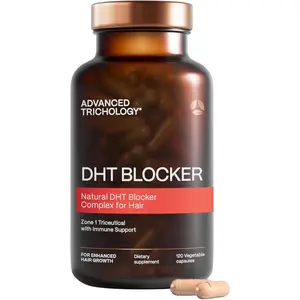 DHT Blocker - Natural Hair Growth Supplement for Genetic Thinning in Men & Women | Approved by AHLA | 11 Ingredients for Optimal Health & Hair Regrowth