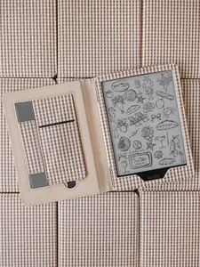 Coffee Gingham Checkered Plaid Kindle Case