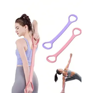 8-Shaped Resistance Bands, Arm/Back Training Elastic Rope -  Exercise Bands For Chest, Arms And Shoulder Stretching, Suitable For Yoga, Pilates, Stretching And Other Workouts. Body Resistance Bands Full Premium silicone material expander Set full-body