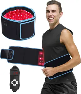 Red & Infrared Light Therapy Belt for Pain Relief Flexible Wearable Wrap Deep Therapy Pad with Timer for Back Shoulder Joints Muscle Pain