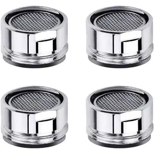 Faucet Aerator Kitchen Sink Replacement Parts With Brass Shell 15/16-Inch Male Threads Filter With Gasket for Kitchen Bathroom - 4 Pack