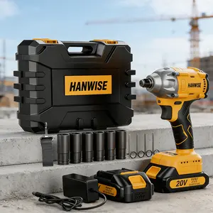 HANWISE high torque impact wrench, brushless electric impact screwdriver, powerful torque, comes with battery, charger, electric impact gun, suitable for automotive and household use. It is an ideal Christmas gift for mechanics, enthusiasts, and men.