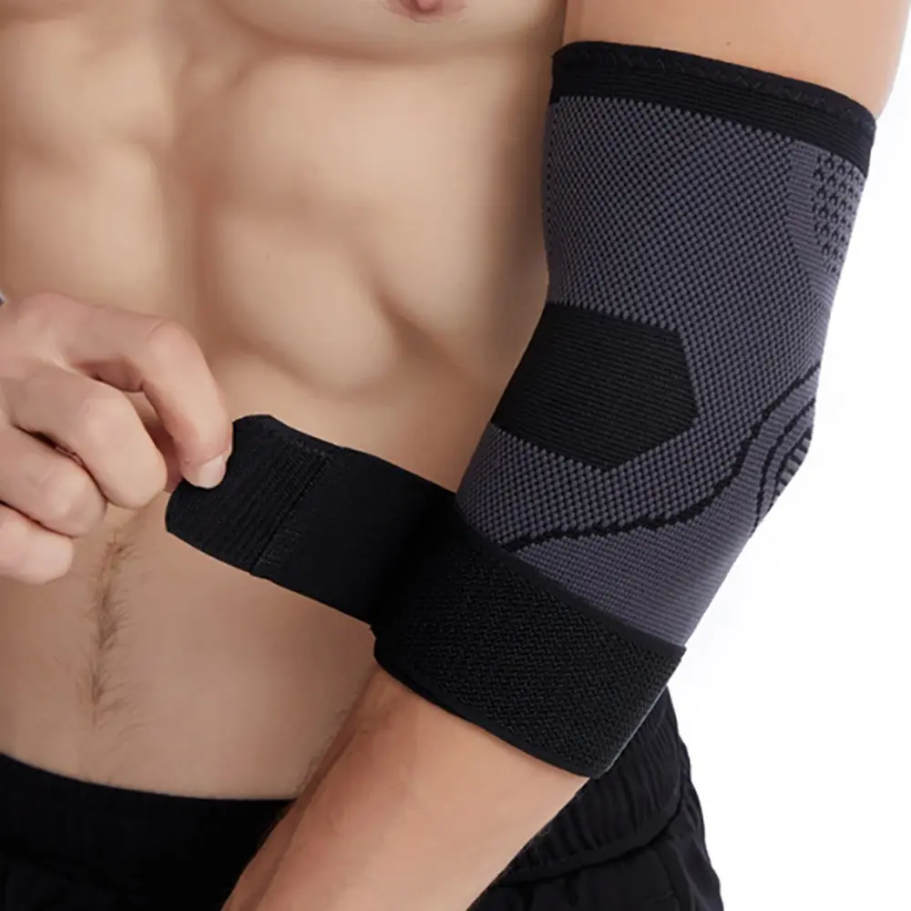 1 PC Elbow Brace Compression Sleeve for Joint and Wrist Support, Adjustable Sports Compression Sleeves and Epicondylitis Braces, Compression Arm Sleeves