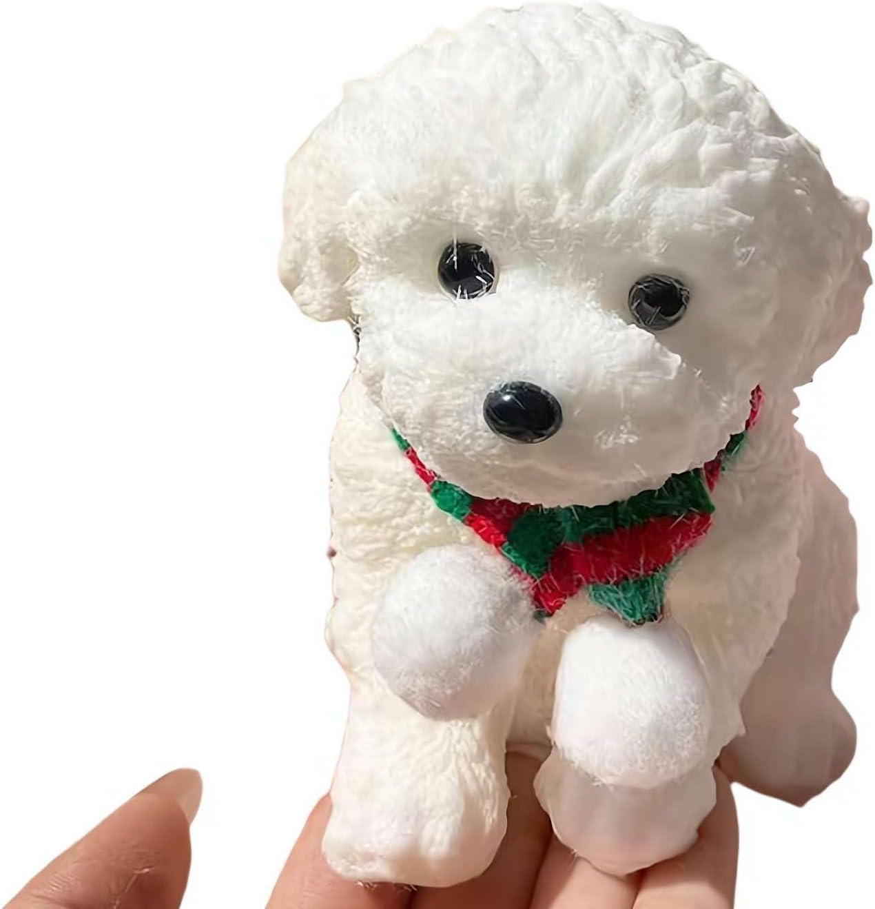 2025 New Gifts Dog Squeeze Toy, Cute Teddy Squeeze Toy, Soft Dog Squeeze Stress Ball with Flocked Surface, Fluffy Cat Fidget Toy for Adults Kids, Easter Christmas and Birthday Gifts