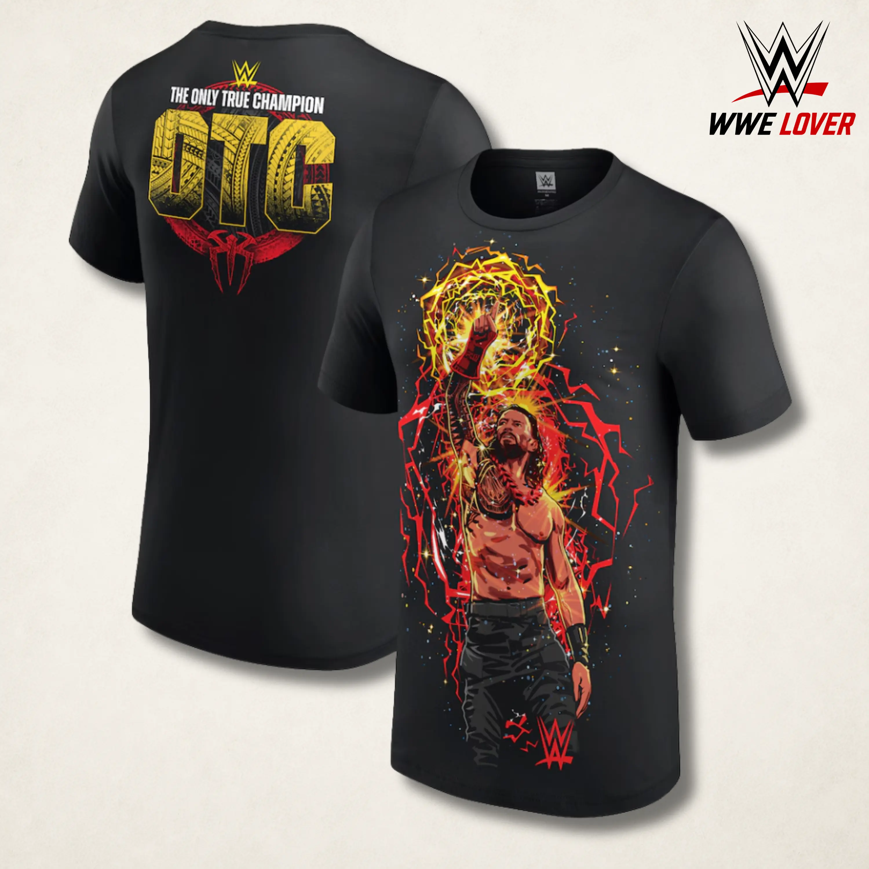 WWE Roman Reigns Aura Cartoon T-Shirt, Vintage Graphic Champion Tee – Y2K Premium Cotton Top Trendy Streetwear Unisex Wrestling Gift for Fans Made in USA