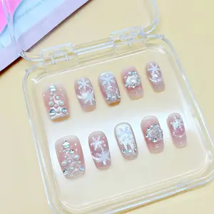 .DP.6142.Christmas style wearable nails
