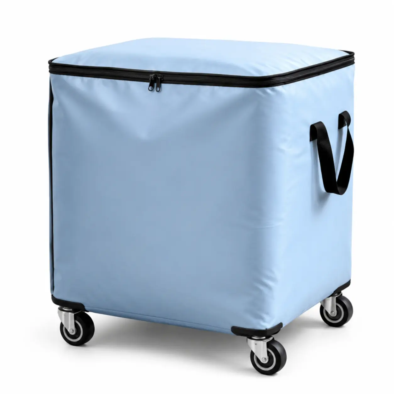 Large-Capacity Nylon Moving Storage Bag with Wheels - Waterproof Luggage Bag for Quilt and Clothing Storage, Designed for Easy Transport
