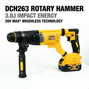 DEWALT DCH263 20V Brushless Rotary Hammer Drill for Concrete Construction torque multiplier