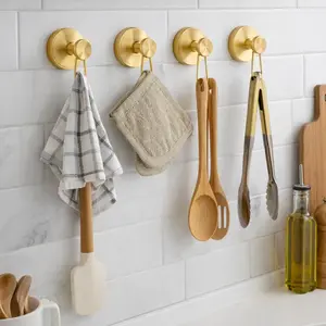 Suction Cup Hooks for Glass Window,Removable Shower Hooks for Inside Shower,Metal Towel Hooks for Bathrooms,for Glass Window, for Inside Shower, Heavy Duty Hooks for Bathroom Accessories,Hanging and Bathrobe/Mirror/Wreath/Metal No Drill Multi-Use Hooks