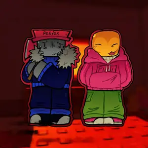 Andrew or Ivan Bad Things Keychain Acrylic Charms | Roblox Keychains | Unique Keychain Designs | Perfect for Backpacks, Keys and Gifts | High Quality and Customer Favorite Items