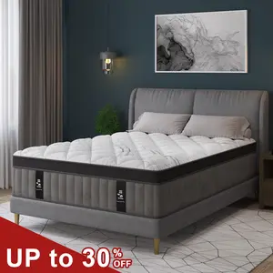 12-14 Inch Hybrid Mattress for Bedrooms Twin/Twin XL/Full/Queen/King Sizes Bed-in-a-Box Pressure Relief Motion Isolation Edge Support Comfortable Sleep