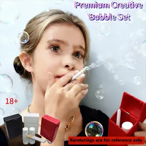 5pcs Prank Creative Simulation Fun Bubble Set Gift, Automatic Pop-Up Lid, Multi-Color, Party Atmosphere Tool, No Bubble Liquid Included, Party Favor Gifts