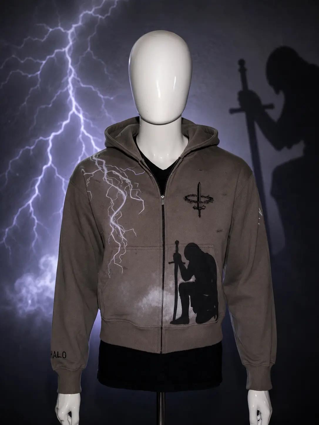 Noxhalo Oversized Acid Wash Hoodie