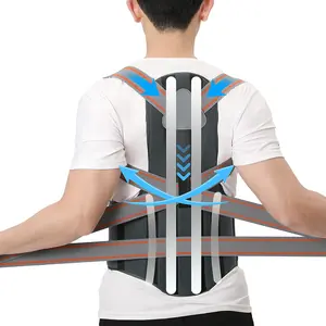 Back Brace Posture Corrector Women's Men's Casual Vest Support School Season Gift Shoulder Straightener Full Back Support & Pain Relief Healthcare Tool New Year Gift support shoulder breathable support belt Benefits Aid